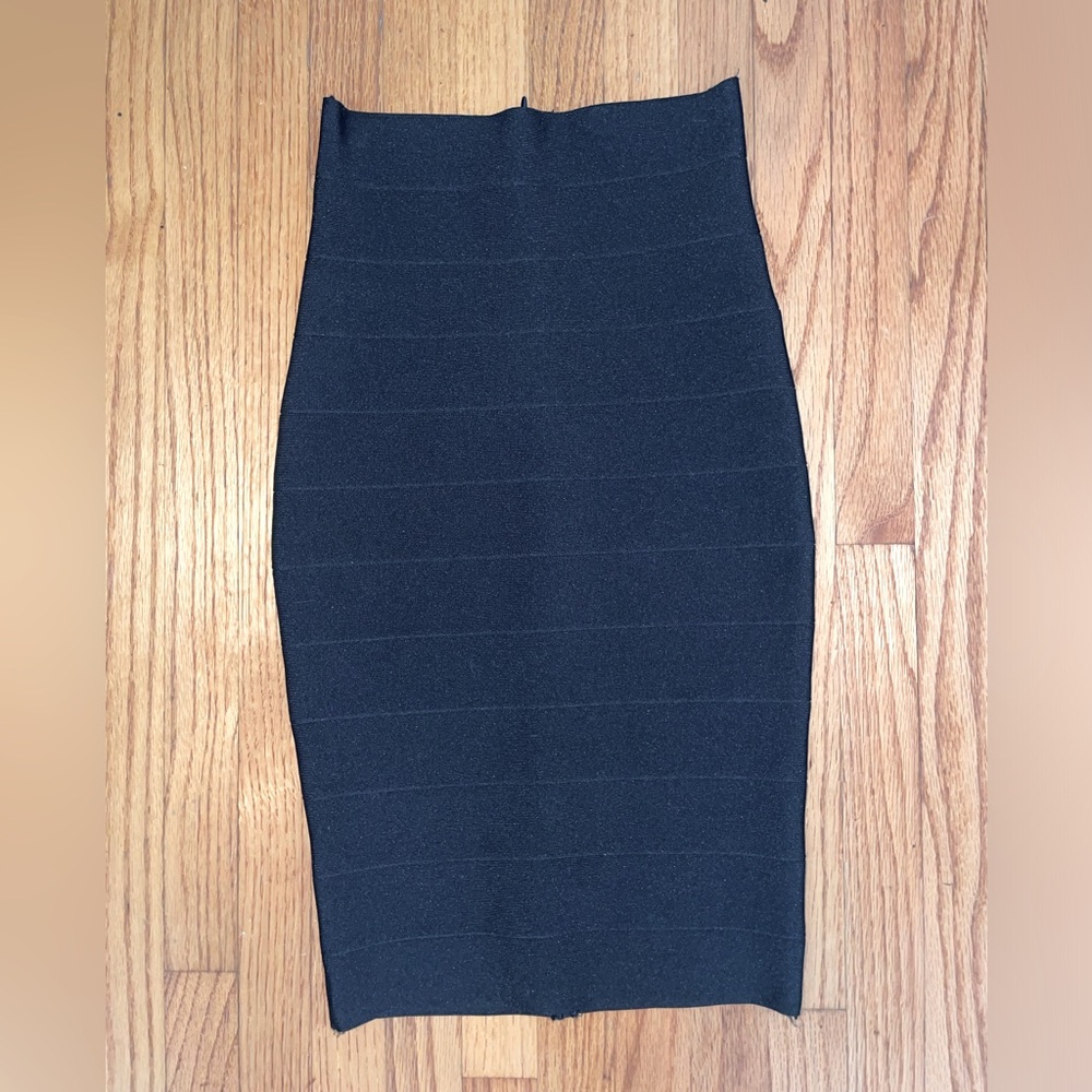 Vintage Black bandage pencil skirt. Forever 21 contemporary